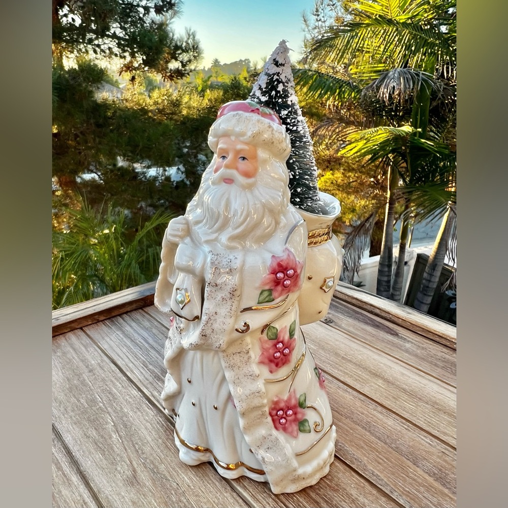 Vintage Lenox Porcelain Santa Clause For the Holidays